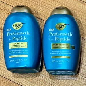 OGX ProGrowth + Peptide Shampoo and Conditioner Set - Vibrant Blue